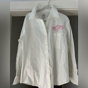Maeve Classic White Collared Shirt
